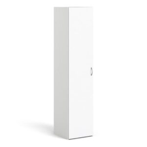 Scalia Wooden Wardrobe With 1 Door In White